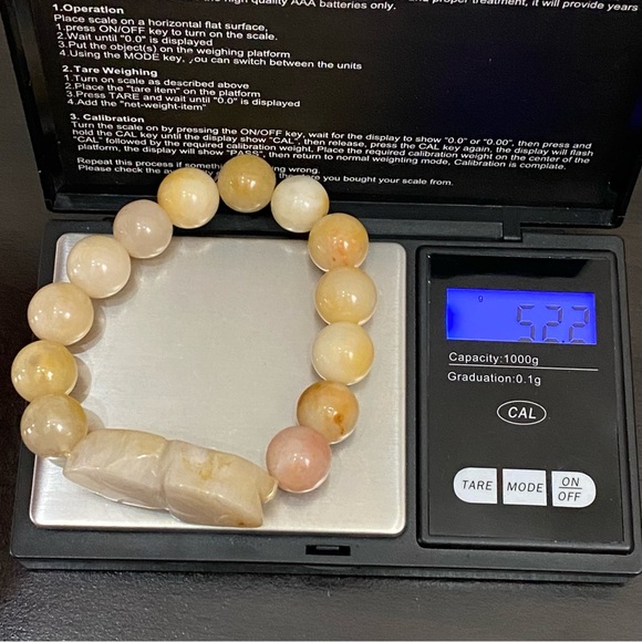 Handmade Pi Xiu Moonstone Natural Gemstone Lucky Bracelet One Size - Picture 11 of 12